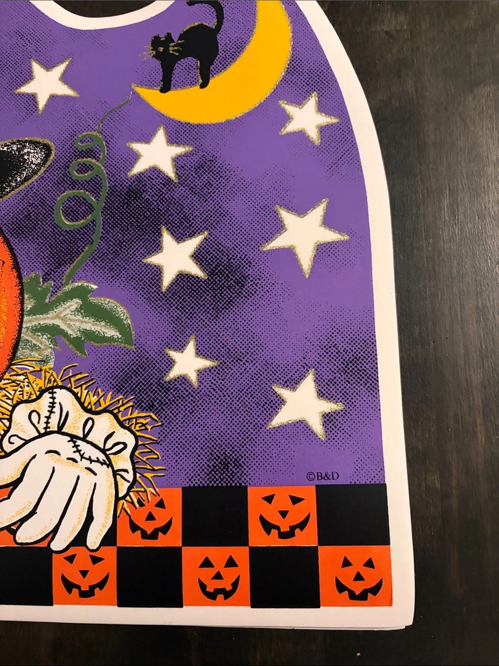 Vintage Halloween Themed Place Mats Lot of Six